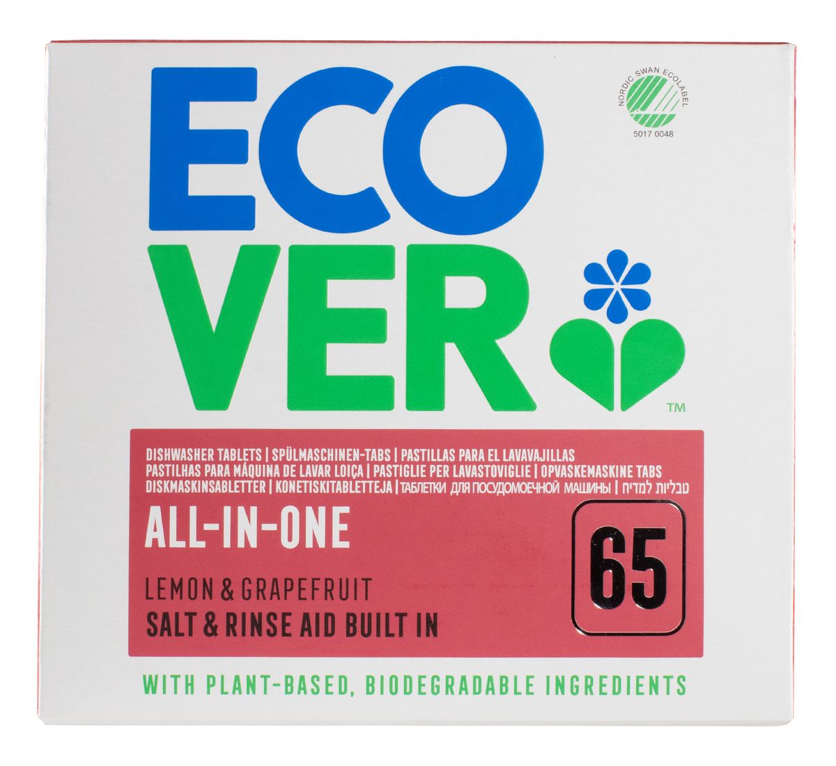 træ Rationel Oxide Ecover All in One Opvasketabs - 65 tabs - Med24.dk