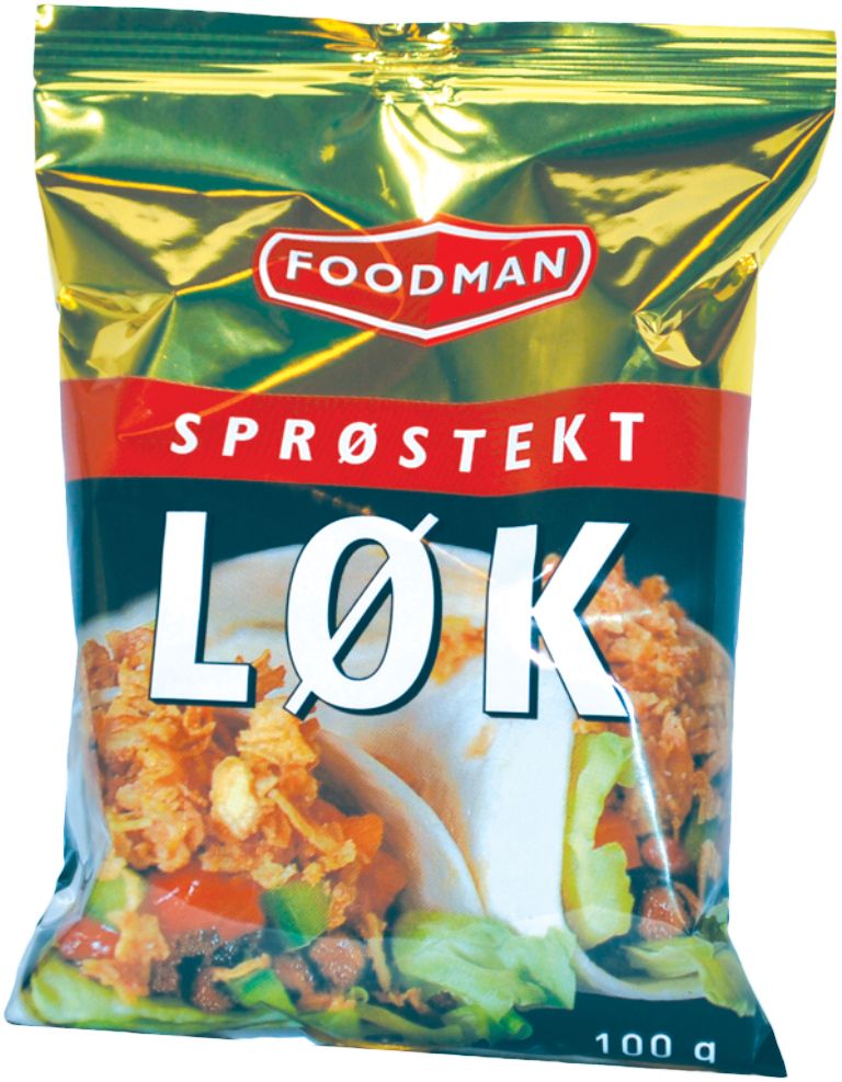 Køb Foodman Ristede løg - 100 g billigt Med24.dk.