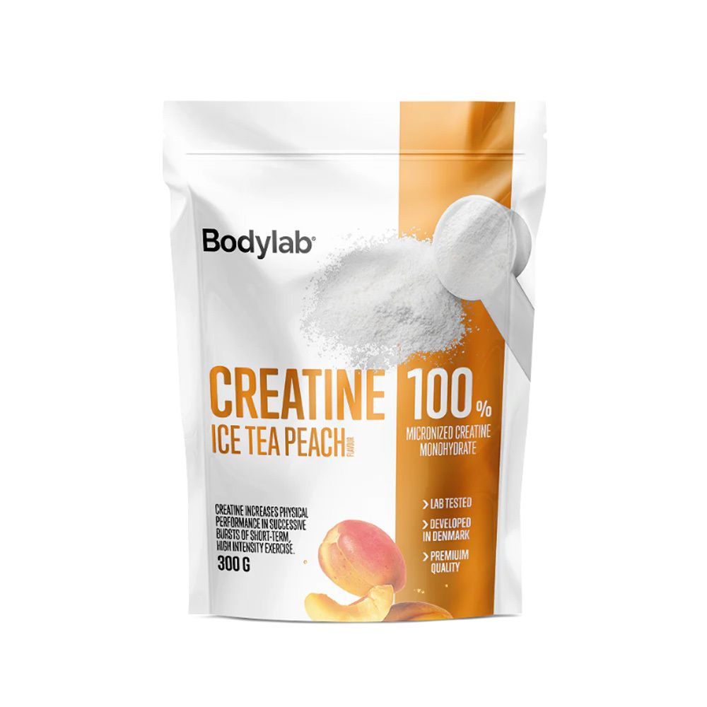 Køb Bodylab Kreatin Ice Tea Peach - 300 g billigt hos Med24.dk
