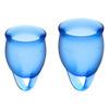 Satisfyer Feel Confident Menstruationskop, Dark Blue - 2 stk.