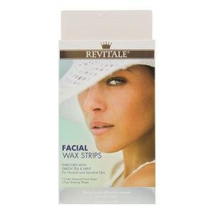 Revitale Facial Wax Strips - 12 stk.