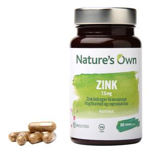 Nature's Own Zink - 60 kaps.