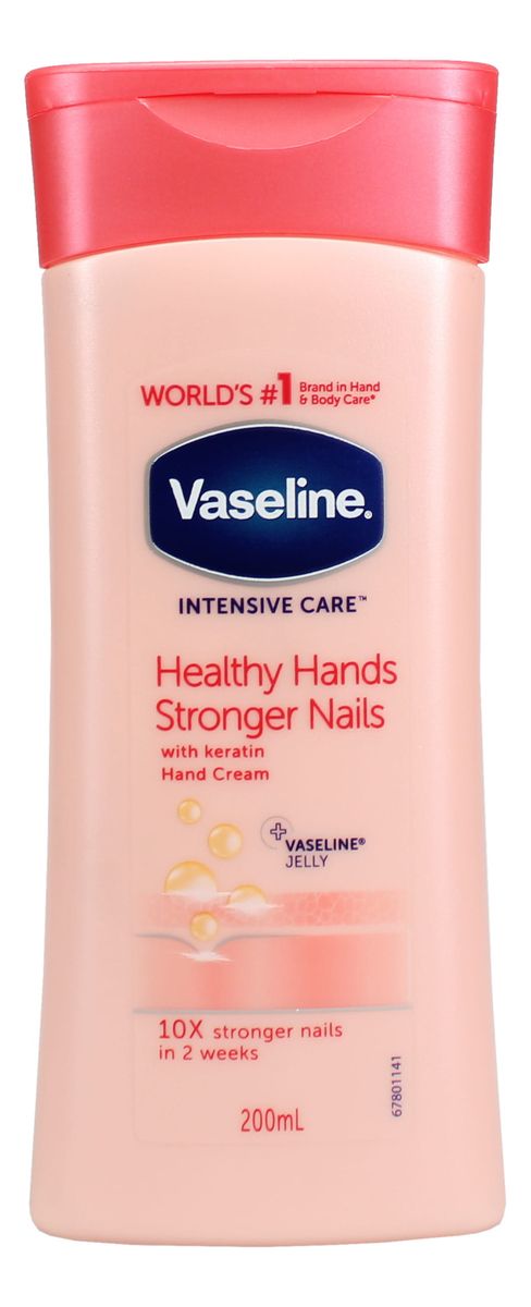 muggen craft renhed Vaseline Intensive Care Healthy Hands Stronger Nails Cream - 200 ml.