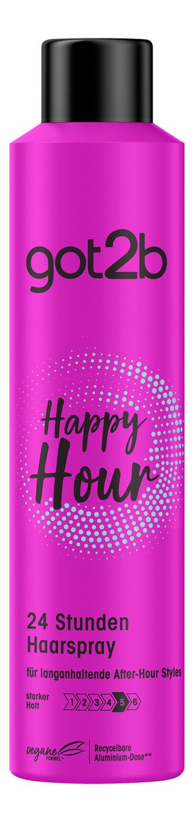 Schwarzkopf Got2b Happy Hour Haarspray – 2er Pack Mit 300 Ml, 24h Halt Für Partynächte