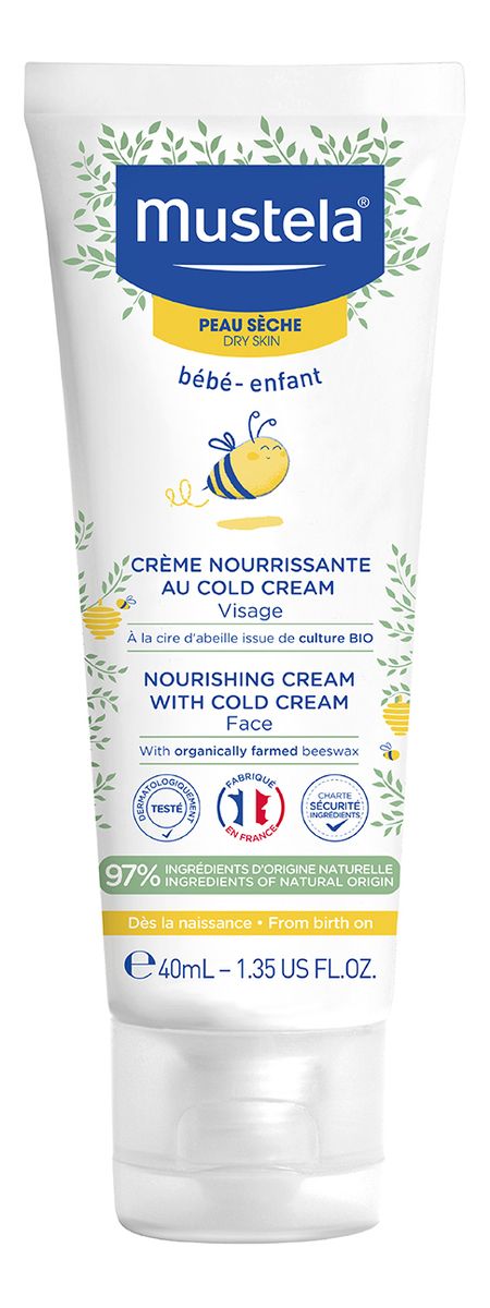Mustela Nourishing Cream With Cold Cream Face - 40 ml.