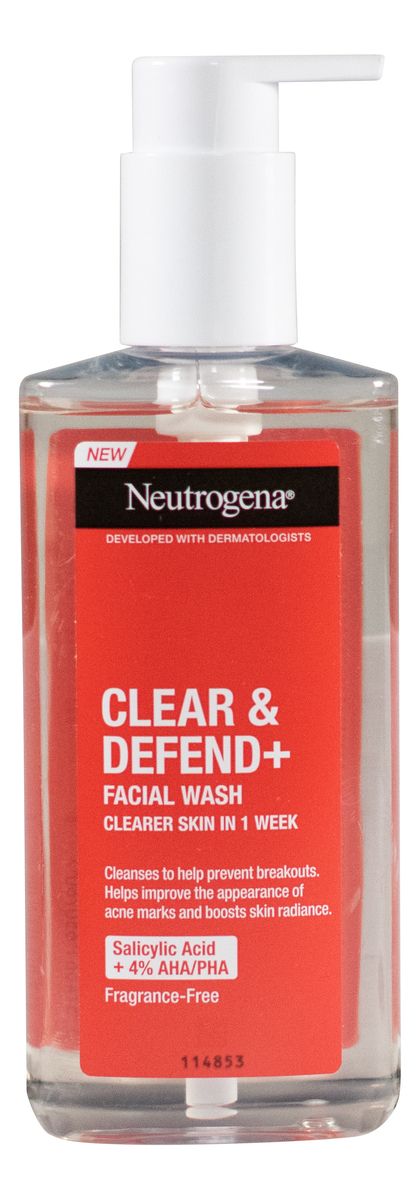 Køb Neutrogena Clear & Defend+ Facial Wash - 200 ml. hos Med24.dk