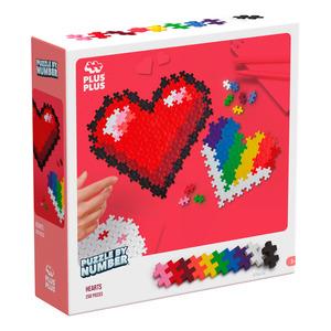 Plus-Plus Puzzle By Number Hearts - 250 stk.