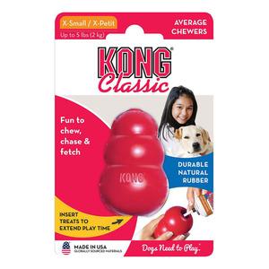 KONG Classic rød 3x6 cm - XS