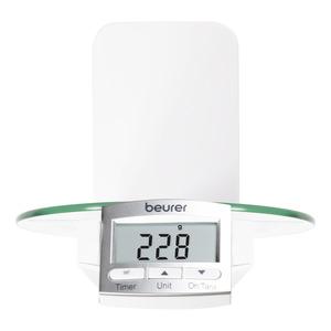 Beurer KS 52 væghængt køkkenvægt med ur/minutur - 5kg