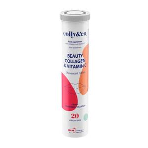 Colly & Co Collagen + Vitamin C brusetabletter 20 stk - Strawberry