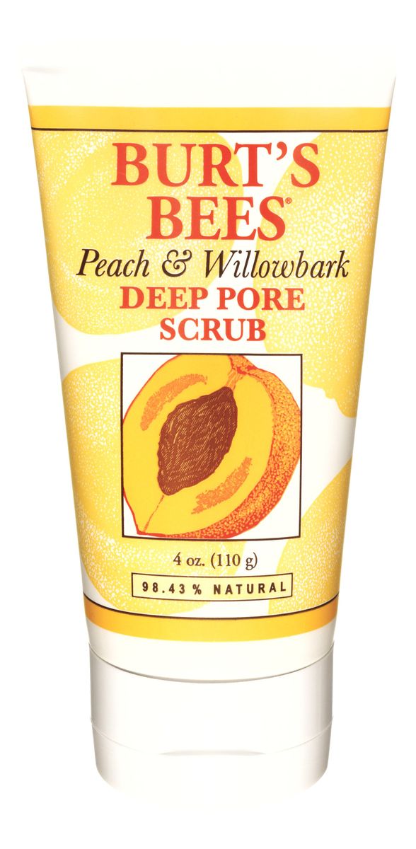 Burt's Bees Peach & Willow Bark Deep Pore Scrub Med24.dk