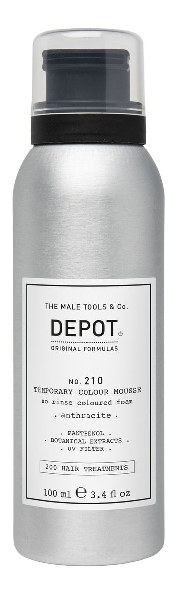 Temporary Color Mousse Køb Depot 210 Temporary Colour Mousse - 100 ml. hos Med24.dk