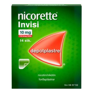 Nicorette Nikotin Invisi Plaster - 10mg/16t - 14 stk.