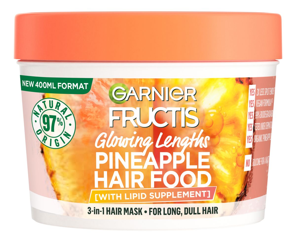Garnier Fructis Hair Food Pineapple Mask 400 ml. hos Med24.dk