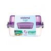 Sistema Lunch Stack Square 1,24 l flere farver - 1 stk. - Lilla