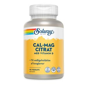 7: Solaray Cal-Mag Citrat med vitamin D - 90 kaps.