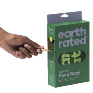 Earth Rated hundeposer m. håndtag og duft - 120 stk.