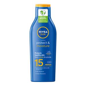 Nivea Sun Protect & Moisture Lotion SPF 15 - 200 ml.