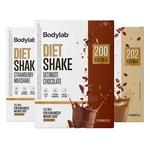 Bodylab Diet Shake Flere Smagsvarianter - 12 x 45 g