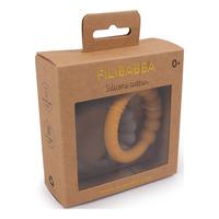 Filibabba Bidering i silikone 2-pak - Warm Grey + Honey Gold