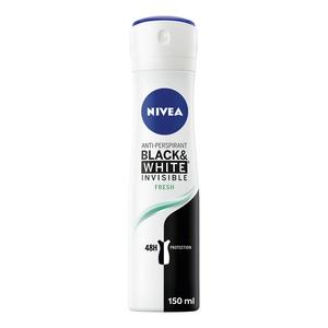 10: Nivea Black & White Invisible Fresh Deospray - 150 ml.