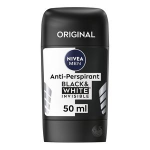 Nivea Men Black & White Invisible Deostick - 50 ml.