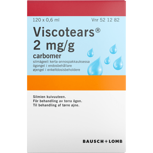 BAUSCH+LOMB Viscotears øjengel 2 mg/g - 120 x 0,6 ml