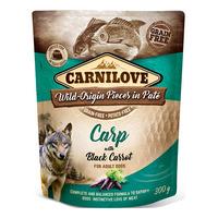Carnilove Pouch Pate vådfoder m. karpe & sorte gulerødder - 300g.