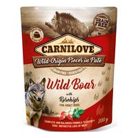 Carnilove Pouch Pate vådfoder m. vildsvin & hyben - 300g.
