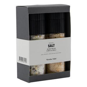 Nicolas Vahé Gaveæske Organic Secret blend & Salt, Garlic & Chilli - 2 stk