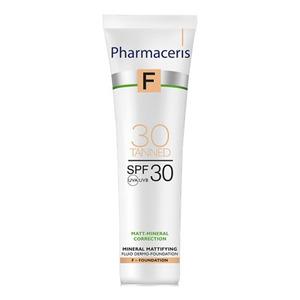 Pharmaceris F Mineral Mattifying Fluid Dermo-Foundation - 30 Tanned F-Me