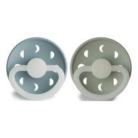 FRIGG Moon Phase Rund Silikone Stone Blue Night/Sage Night - Flere størrelser