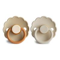 FRIGG Daisy Rund Latex Baby Desert/Cream - Str. 1