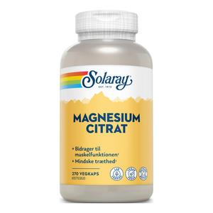 8: Solaray Magnesium Citrat - 270 kaps.