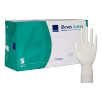 Abena Classic Engangshandsker, Nature, Latex, Let Pudret - 100 stk - S