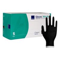 Abena Classic Protect Engangshandsker, Sort, Nitril, Pudderfri - 200 stk - S