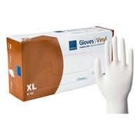 Abena Classic Engangshandsker, Klar, Vinyl, Pudderfri - 100 stk - XL