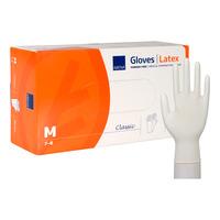 Abena Classic Engangshandsker, Nature, Latex, Pudderfri - 100 stk - M