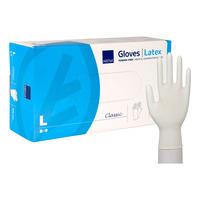 Abena Classic Engangshandsker, Nature, Latex, Pudderfri - 100 stk - L