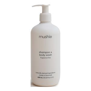 #1 - Mushie Baby Shampoo & Body Wash Fragrance Free (Cosmos) - 400 ml.
