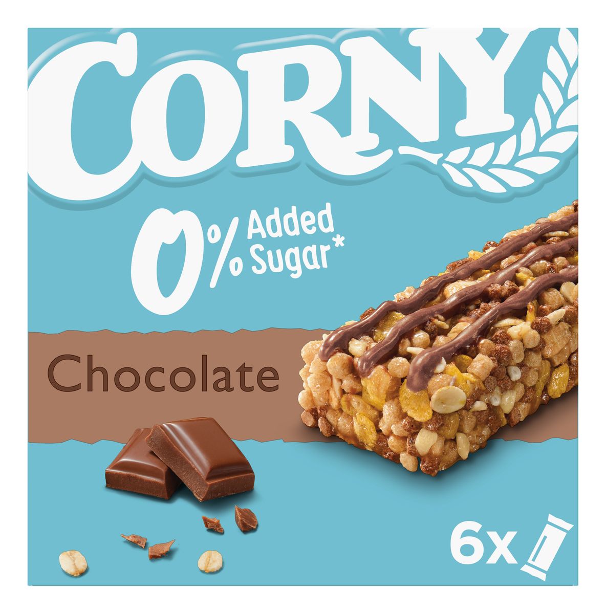 K b Corny 0 AddedSugar Chocolate 6 X 20 G Med24 dk K b Corny 0 AddedSugar Chocolate 6 X 20 G Med24 dk