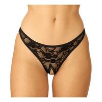 NORTIE Siv Bundløs Blonde G-Streng S/M - Sort