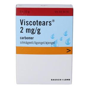 BAUSCH+LOMB Viscotears øjengel 2 mg/g - 3x10 g