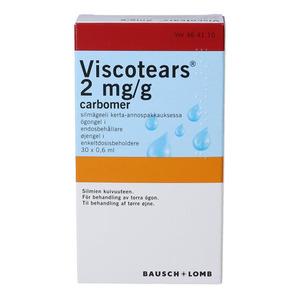 BAUSCH+LOMB Viscotears øjengel 2 mg/g - 30 enkeltdoser