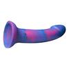 Baseks Silikone Dildo, Blue Galaxy - 18 cm.