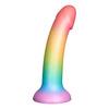 Baseks Silikone Dildo, Colour-Mix - 18 cm.