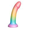 Baseks Silikone Dildo, Colour-Mix - 18 cm.