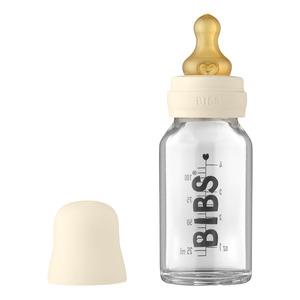 BIBS Baby Glass Bottle Complete Set Latex Ivory - 110 ml.