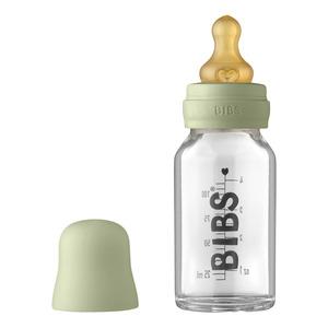 BIBS Baby Glass Bottle Complete Set Latex Sage - 110 ml