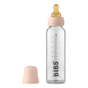 BIBS Baby Glass Bottle Complete Set Latex Blush - 225 ml.